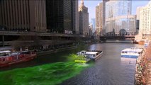 هذا الصباح-لماذا تغير لون النهر الذي يشق شيكاغو؟