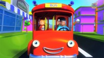 Wheels On The Bus Go Round And Round Nursery Rhyme | Kids Songs And Children Scary Rhymes