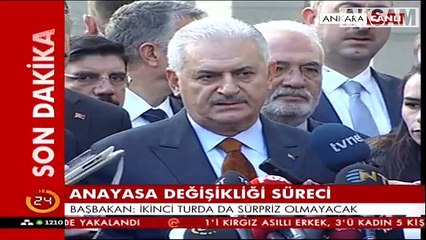 Başbakan Yıldırım'dan 'Erken Seçim' Açıklaması