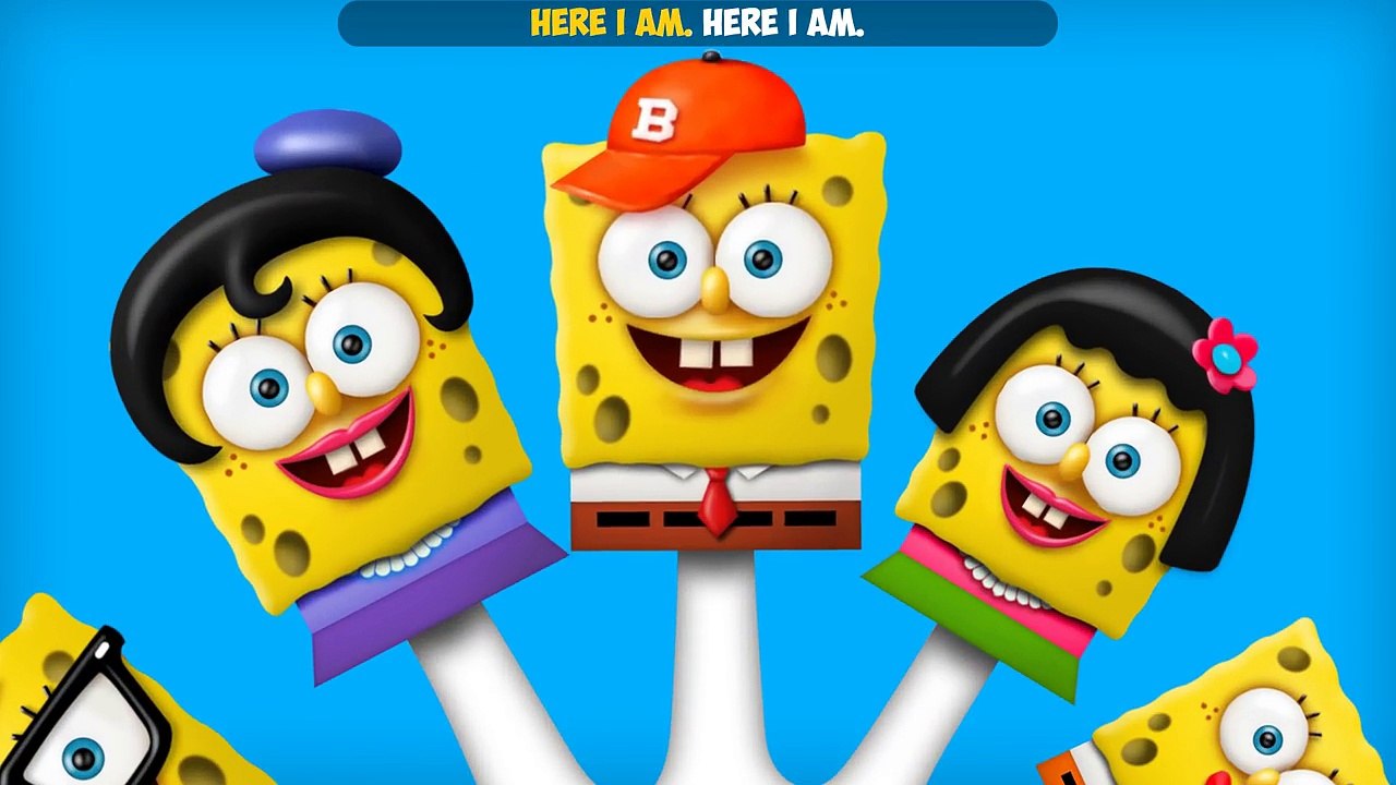 SpongeBob SquarePants Finger Family Song | Nursery Rhymes COLLECTION Real Life for kids