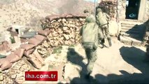 Asker, teröristlerin geçiş güzergahını yerle bir etti