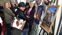 Akhisar Belediyesi Sanat Atölyesi yağlı boya resim sergisi açılış töreni