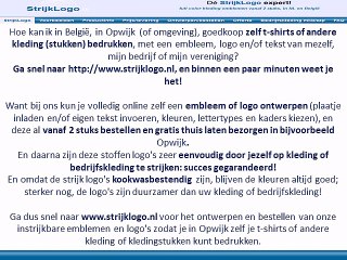 Zelf kleding bedrukken Opwijk