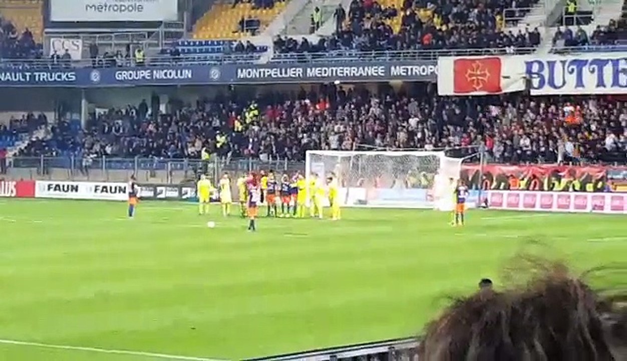 Le coup franc somptueux de Boudebouz vu depuis les tribunes