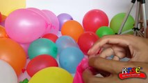 BALLOON POP CHALLENGE Surprise Toys inside a FULL ROOM of Balloons DisneyCarToys vs Spider