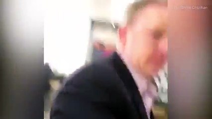 Sean Spicer confronted by woman