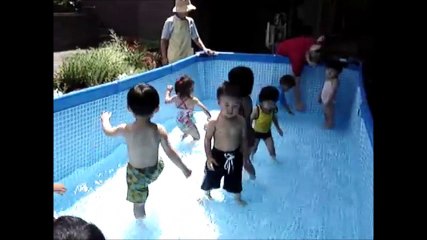 栞太プールでコケてAC