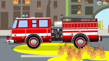 Cartoon for children Learn The Fire Truck rescue Cartoons for kids, toddlers Cars w Truck CHALLENGE