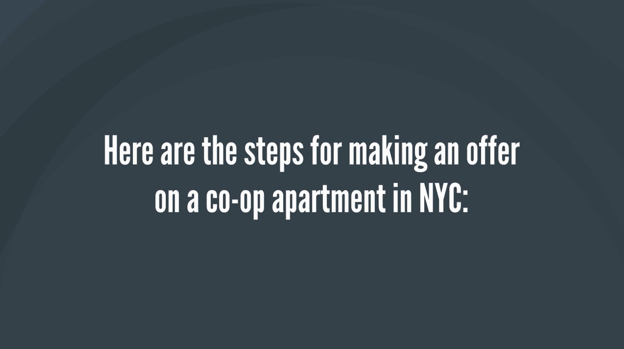 How to Make an Offer on a Co-op Apartment in NYC - Steps For Making an Offer on a NYC Co-op