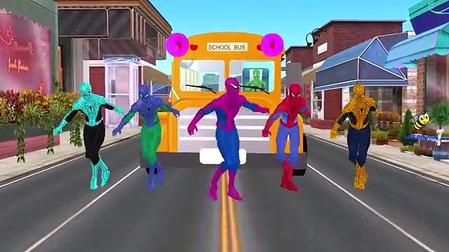 Funny SuperHeroes Frozen Elsa Banana Car Nursery Rhymes | Finger Family | Construction Veh