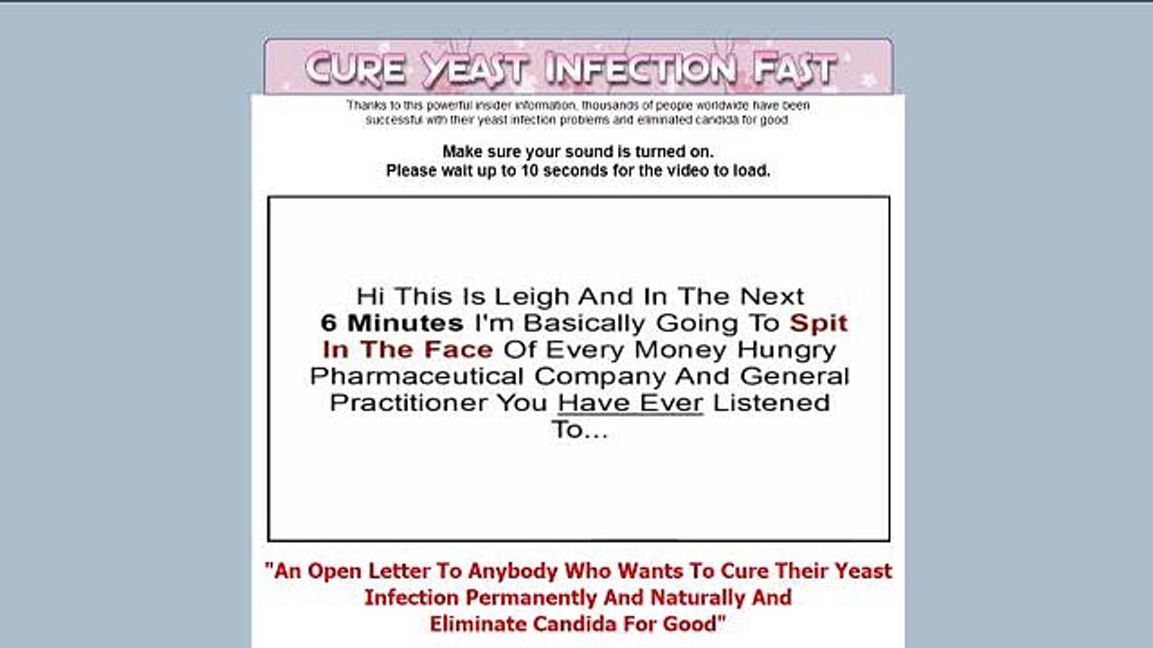 Cure Yeast Infection Fast eBook + Bonuses Pack