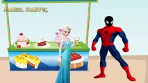 Masha giving ice cream Spiderman and Elsa, PJ Masks Catboy Owlette and Dora Masha and the