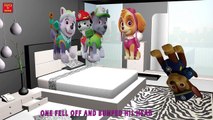 5 Little PAW Patrol Chase Jumping on the Bed. Nursery Rhyme for Children
