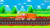 TRAINS FOR CHILDREN VIDEO: PowerTrains Express Trains & Cars Educational Cartoons Toys Review