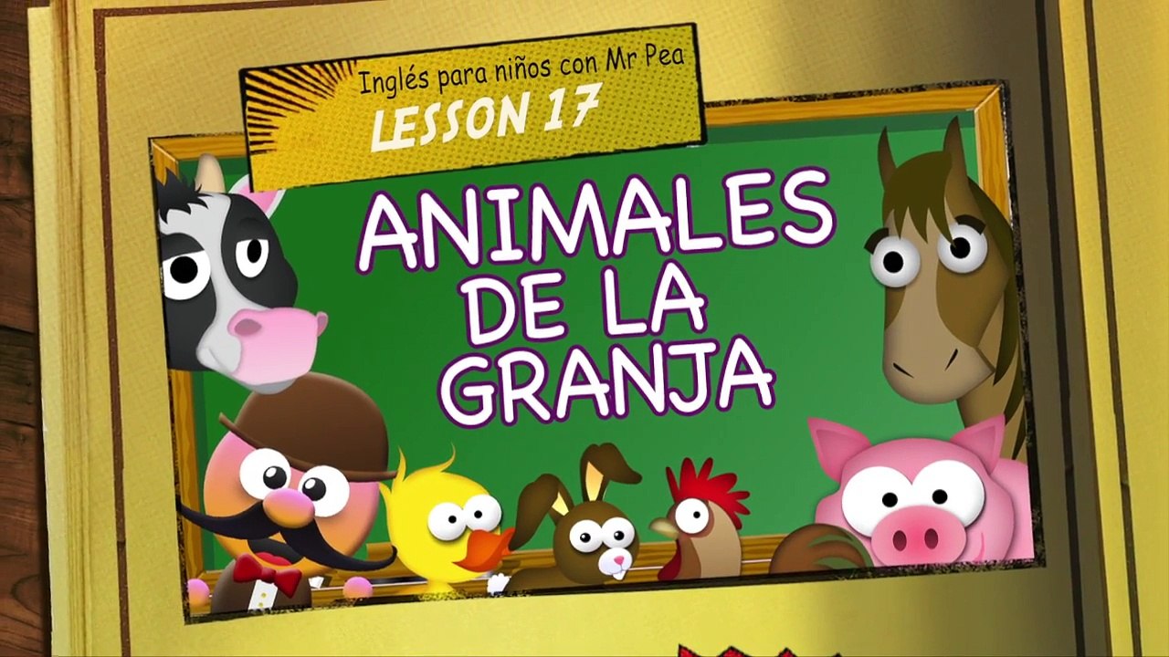 ANIMALES DE LA GRANJA EN INGLES - INGLÉS PARA NIÑOS CON  MR PEA