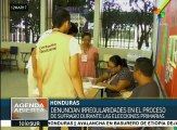 Denuncian irregularidades durante elecciones primarias en Honduras