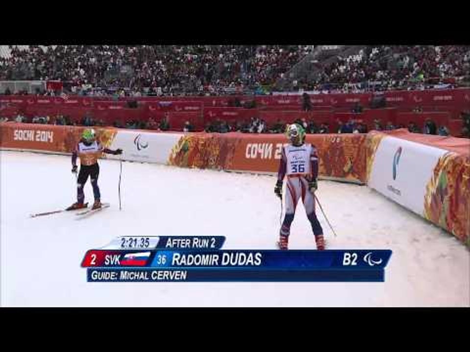 Men's super combined visually impaired Run 2 |  Alpine skiing | Sochi 2014 Paralympic Winter Games