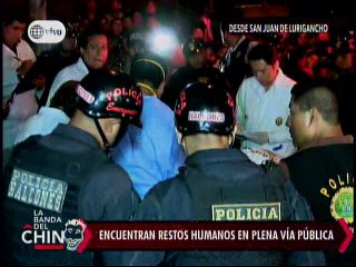 Nota - Encuentran restos humanos en plena via Publica