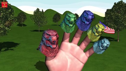GODZILLA VS MICKEY MOUSE SUPERHERO BATTLE Finger Family | 1 HOUR | Nursery Rhymes In 3D An