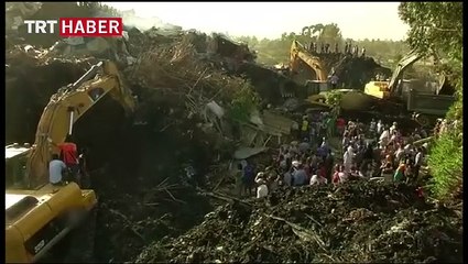 Etiyopya'da kayan çöp alanı insanlara mezar oldu