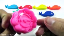 Fun Learning Colors with Vanz Toys Play Doh Hello Kitty Sea Animals Starfish Molds Fun for