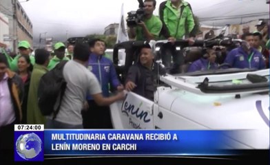 Candidato Lenin Moreno visitó la provincia del Carchi