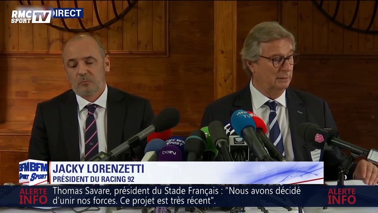Fusion Racing 92 et Stade Français : "Les joueurs auront leur mot à dire" - Jacky Lorenzetti
