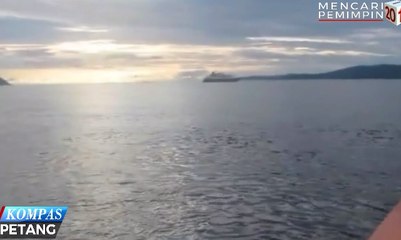 Video Amatir Detik-Detik Kapal Pesiar Kandas di Raja Ampat