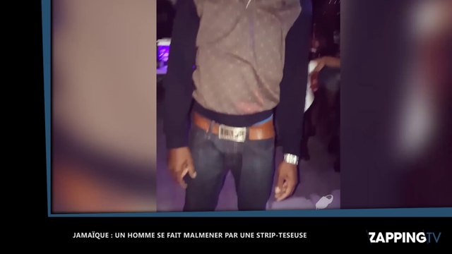 Jamaïque : un homme se fait malmener par une strip-teaseuse (vidéo)