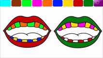 Lip Coloring Pages, Learn Colors for Children with Lipstick Coloring Pages Collection to K
