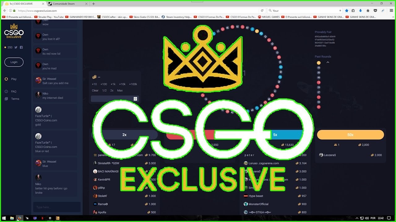 NOVO SITE DE APOSTA - CSGOEXCLUSIVE [1080P PT-BR] [2017]