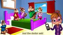 Five Little Chipmunks Jumping on the Bed. Nursery Rhymes. 5 Little Monkeys Jumping on the