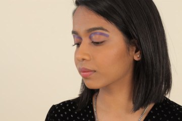 Purple Reverse Crease Cut Liner