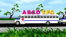 Wheels On The Bus Go Round And Round - 3D Animation Kids Songs | Nursery Rhymes for Child