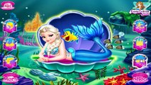 Princess Elsa Mermaid - Disney Frozen Queen Elsa Mermaid Dress Up Games For Girls HD