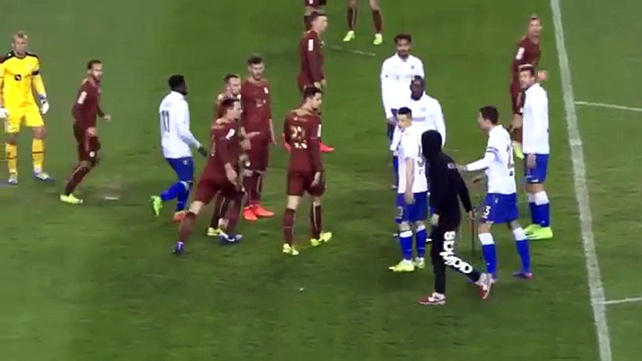 Hajduk Split vs Rijeka armed hooligan attacks referee