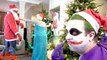 Плохо ванная Рождество Клаус доктор съедает Эльза замороженный замороженные килектор джокер похищает Санта человек-паук