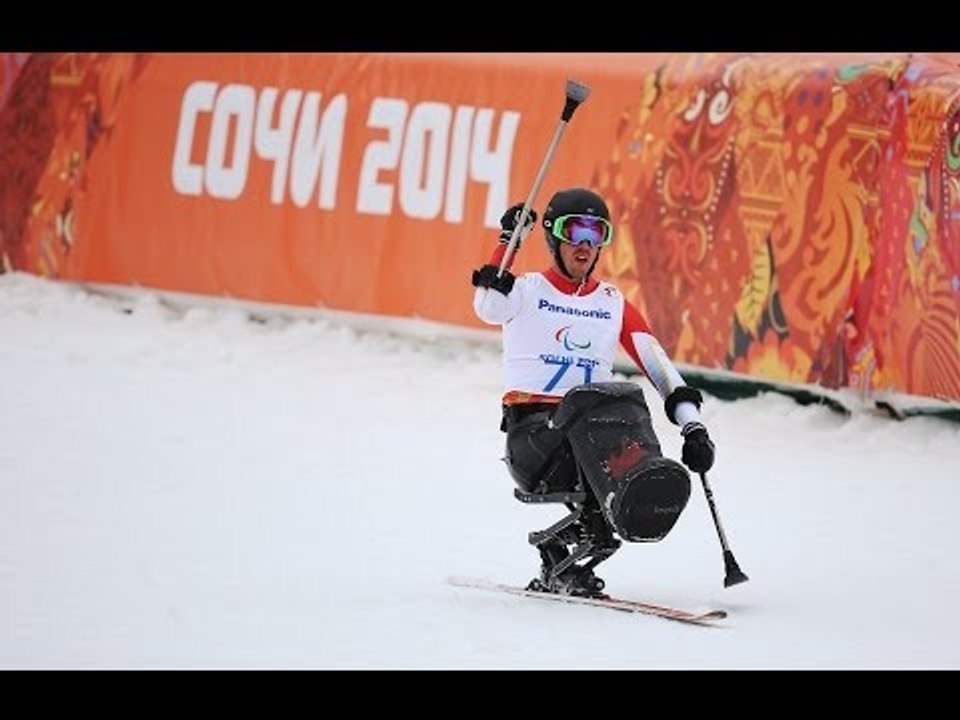 Josh Dueck (2nd run) | Men's super combined sitting | Alpine skiing | Sochi 2014 Paralympics