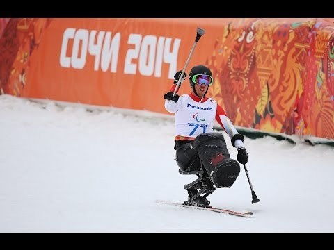 Josh Dueck (2nd run) | Men's super combined sitting | Alpine skiing | Sochi 2014 Paralympics