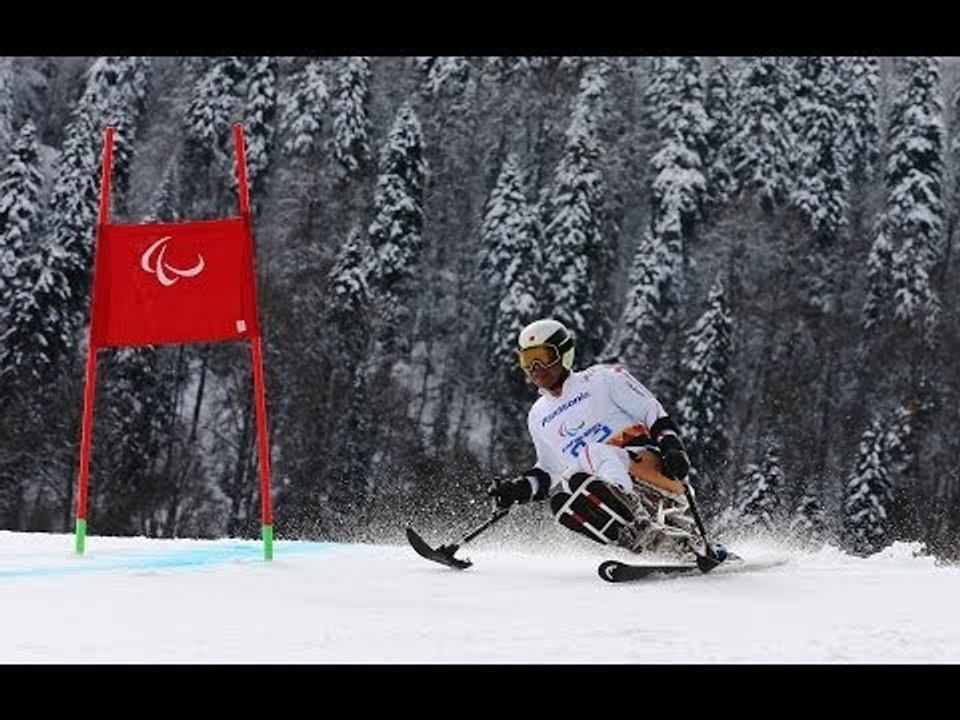 Akira Taniguchi (2nd run) | Men's super combined sitting | Alpine skiing | Sochi 2014 Paralympics