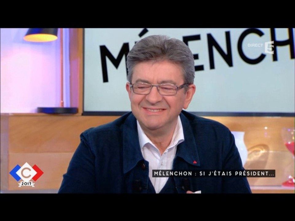 Jean-Luc Mélenchon invité à "C à vous" sur  France 5 le 13/03/2017