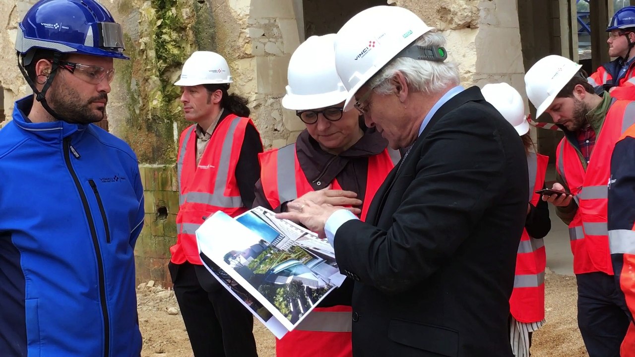 visite du chantier de la cité judiciaire - mars 2017