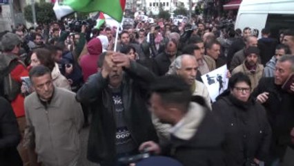 Filistin Emniyet Güçlerinin Göstericilere Yönelik Müdahalesi Protesto Edildi