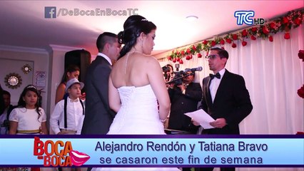 Alejandro Rendón y Tatiana Bravo se casaron
