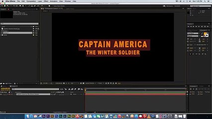 After Effects Tutorial - Captain America Title Animation