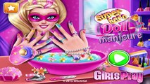 Superhero Doll Manicure - Barbie does manicure - Doll Manicure Game