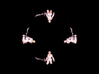 3D Hologram Dying Warrior Animation Loop