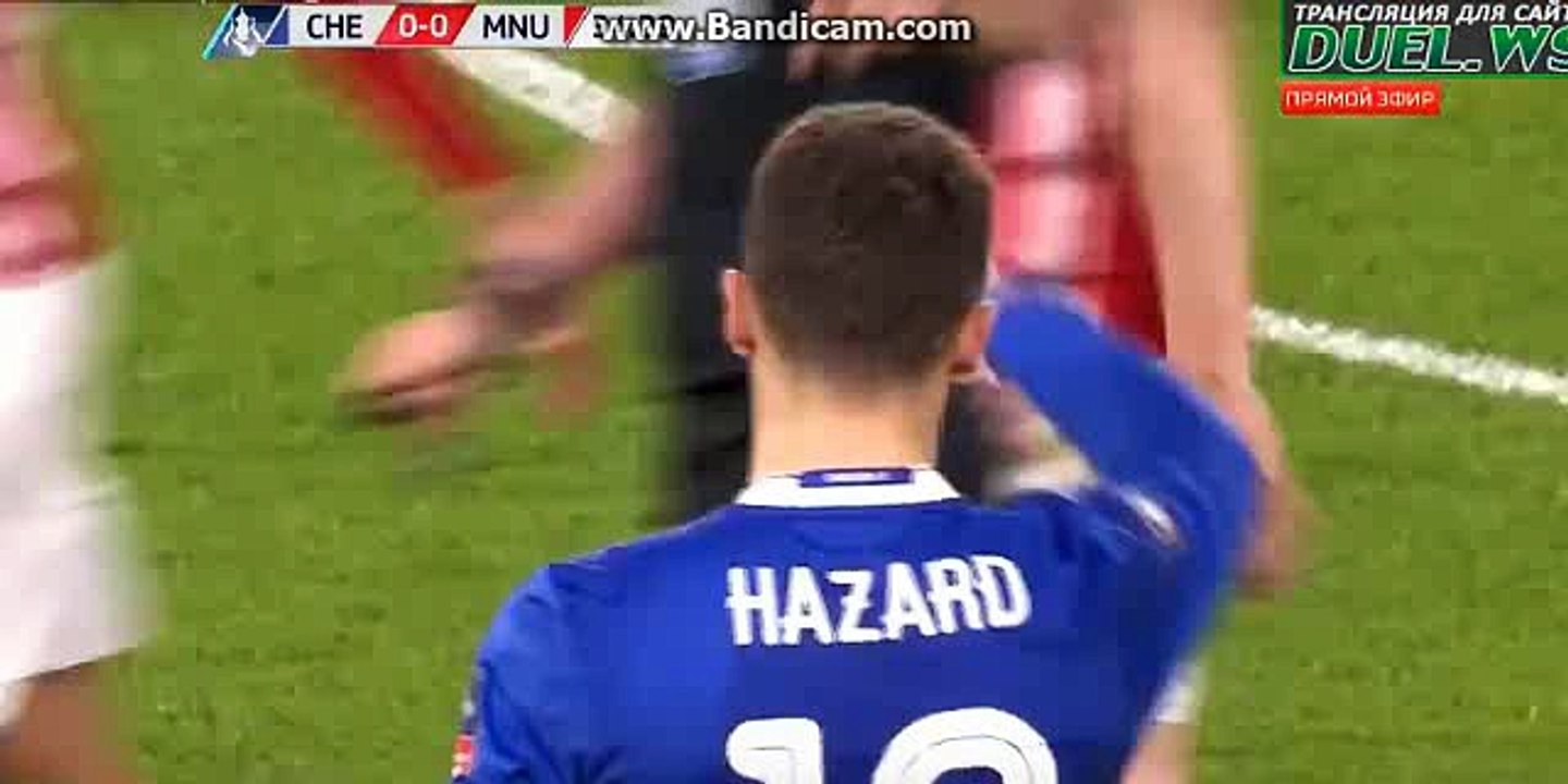 Ander Herrera RED CARD - Chelsea vs Manchester United - FA Cup - 13/03/2017