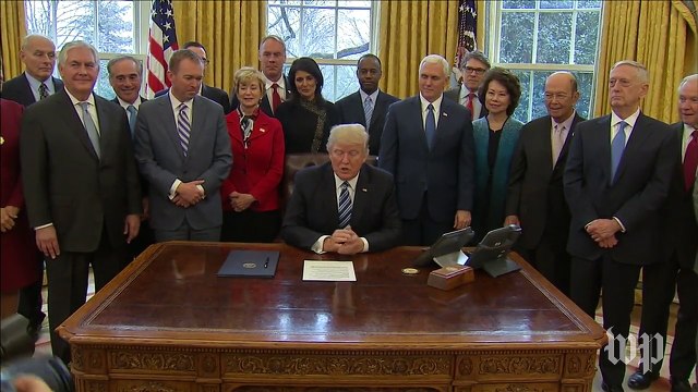 Trump signs executive order 'to see where money is being wasted'