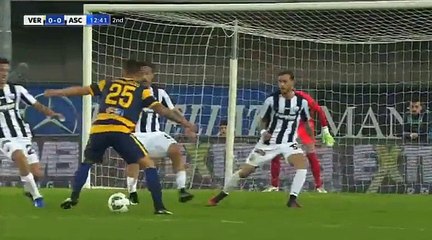 Romulo Penalty Miss Verona 0:0 Ascoli